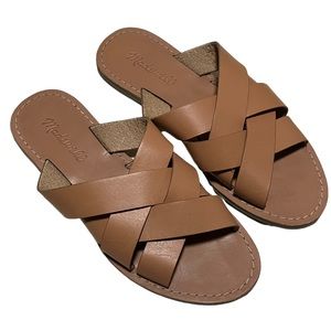 Madewell The Boardwalk Woven Slide Sandal Size 6.5